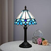 Candeeiro de mesa Blivuself Tiffany Little Blue Butterfly Style