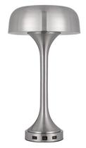 Candeeiro de mesa Cal Mushroom Cloud Metal 40W com portas USB e tipo C Candeeiro de mesa Cal Mushroom Cloud Metal 40W com portas USB e tipo C