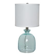 Candeeiro de mesa Catalina Lighting 20687-000 de vidro texturizado 18,5 cm Candeeiro de mesa Catalina Lighting 20687-000 de vidro texturizado 18,5 cm