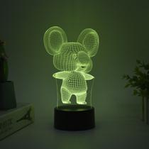Candeeiro de mesa colorido Night Light Koala 3D Tree Kangaroo Candeeiro de mesa colorido Night Light Koala 3D Tree Kangaroo