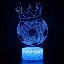 Candeeiro de mesa colorido para equipe de futebol de acrílico 3D Night Light Candeeiro de mesa colorido para equipe de futebol de acrílico 3D Night Light