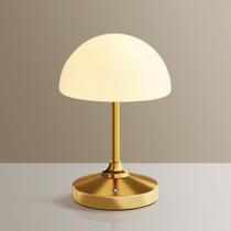 Candeeiro de mesa Dawnwake Mushroom Gold Cordless Waterproof 5000mAh