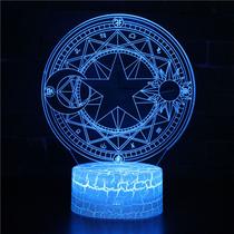 Candeeiro de mesa de acrílico 3D Night Light Eastern Deities Creative Candeeiro de mesa de acrílico 3D Night Light Eastern Deities Creative
