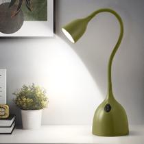 Candeeiro de mesa EJIAXIN Gooseneck 360 LED Flexível de Leitura Verde