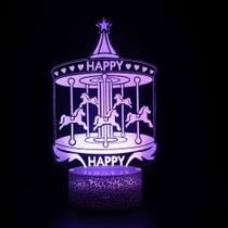 Candeeiro de mesa Ferris Wheel Carousel 3D LED Light para crianças Candeeiro de mesa Ferris Wheel Carousel 3D LED Light para crianças