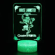 Candeeiro de mesa Games Of Thrones 3D LED Ambient Light