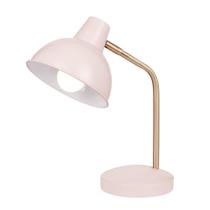 Candeeiro de mesa Globe Electric 67339 40 cm rosa com braço dourado Candeeiro de mesa Globe Electric 67339 40 cm rosa com braço dourado