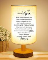 Candeeiro de mesa Gorgifty Mom Gift USB Charging Linen Shade