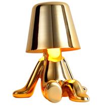 Candeeiro de mesa GZKPL Thinker Collection Cordless Gold LED