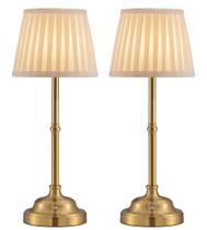 Candeeiro de mesa KDG sem fio LED, conjunto de 2 com bateria de 5000mAh, bronze Candeeiro de mesa KDG sem fio LED, conjunto de 2 com bateria de 5000mAh, bronze