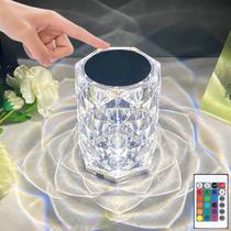 Candeeiro de mesa KPL Touch Control Rose Acrylic 16 cores LED