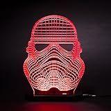 Candeeiro de mesa Led Light 3D Stormtrooper Helmet Star Wars Theme