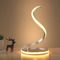 Candeeiro de mesa LED NUÜR Spiral Modern Stepless Dimmable Silver Candeeiro de mesa LED NUÜR Spiral Modern Stepless Dimmable Silver