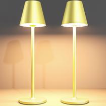 Candeeiro de mesa LED sem fio Timjorman com bateria recarregável Candeeiro de mesa LED sem fio Timjorman com bateria recarregável