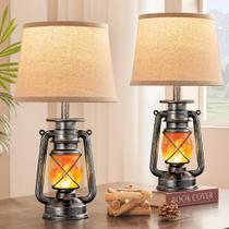 Candeeiro de mesa LEDIARY Sliver LED Lantern Flickering Flame x2