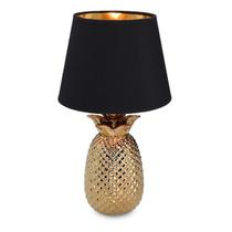 Candeeiro de mesa Navaris Gold Pineapple 35cm com base de cerâmica Candeeiro de mesa Navaris Gold Pineapple 35cm com base de cerâmica
