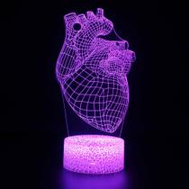 Candeeiro de mesa Night Light 3D em acrílico Creative Human Gesture