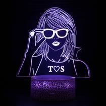 Candeeiro de mesa Night Light 3D Singer Taylor Swift Star Ambi Candeeiro de mesa Night Light 3D Singer Taylor Swift Star Ambi