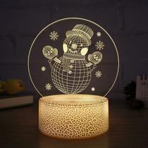 Candeeiro de mesa Night Light Creative 3D Crack Touch LED acrílico