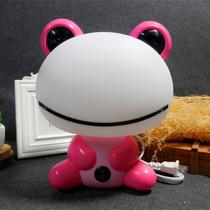 Candeeiro de mesa Night Light Cute Frog Pink para quarto infantil