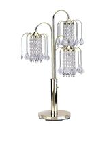 Candeeiro de mesa ORE International 716G com tons de cristal