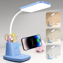 Candeeiro de mesa Sailstar Small Blue com suporte para canetas e carregador sem fio