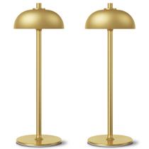 Candeeiro de mesa sem fio JONEMO 5000mAh 3 modos de cor dourado Candeeiro de mesa sem fio JONEMO 5000mAh 3 modos de cor dourado