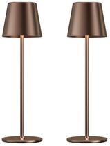 Candeeiro de mesa sem fio Kakanuo KK 5000mAh Brown, pacote com 2 Candeeiro de mesa sem fio Kakanuo KK 5000mAh Brown, pacote com 2