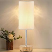 Candeeiro de mesa sem fio OOFAYBILL com bateria de madeira de 5000mAh Candeeiro de mesa sem fio OOFAYBILL com bateria de madeira de 5000mAh