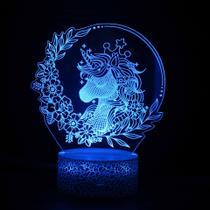 Candeeiro de mesa Unicorn 3D LED Light Creative Visual Colorful Candeeiro de mesa Unicorn 3D LED Light Creative Visual Colorful