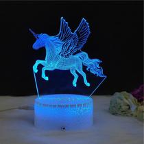 Candeeiro de mesa Unicorn 3D LED Light Visual Illusion para crianças Candeeiro de mesa Unicorn 3D LED Light Visual Illusion para crianças