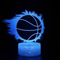 Candeeiro de mesa USB para proteção ocular de basquete 3D Night Light
