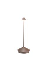 Candeeiro de mesa Zafferano Pina Pro LED (Cor: Ferrugem) Alumínio