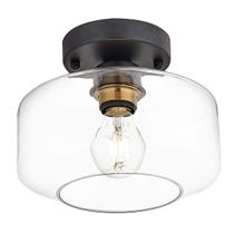 Candeeiro de teto BISAMIYA Modern Semi Embutido com Vidro Transparente Candeeiro de teto BISAMIYA Modern Semi Embutido com Vidro Transparente