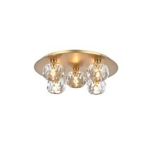 Candeeiro de teto Elegant Lighting Graham 5-Light Gold Crystal