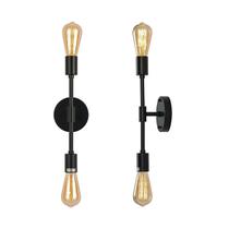 Candeeiro de teto Vintage LED Living Room Hallway Black 60W