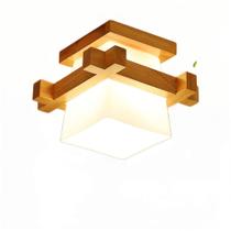 Candeeiro de Teto Wokex Estilo Japonês Tatami - Lâmpada LED E27 5W (40W)