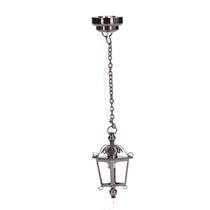 Candeeiro suspenso Dollhouse Agatige Black Chandelier escala 1:12