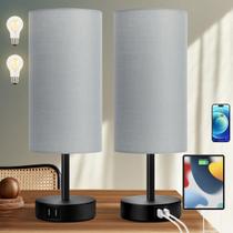 Candeeiros de cabeceira Yarra-Decor Touch Control 3 Way Dimmable Grey Candeeiros de cabeceira Yarra-Decor Touch Control 3 Way Dimmable Grey