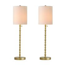 Candeeiros de mesa Buffet BRASSLISM Elegant, conjunto de 2 bases de latão Candeeiros de mesa Buffet BRASSLISM Elegant, conjunto de 2 bases de latão