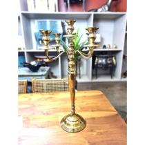 Candelabro Classico 05 Pontas Dourado Fino Design Formosa