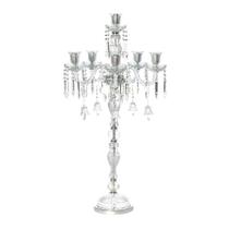 Candelabro Cristal 1mt Pingentes Design Classico Formosa