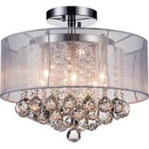 Candelabro CWI Lighting Radiant 6 Light Flush Mount Chrome Candelabro CWI Lighting Radiant 6 Light Flush Mount Chrome