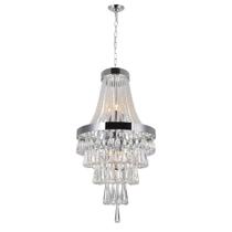 Candelabro CWI Lighting Vast 6 Light com acabamento cromado