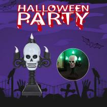 Candelabro De Led Yoss Halloween Caveira Ref: Hlw6053