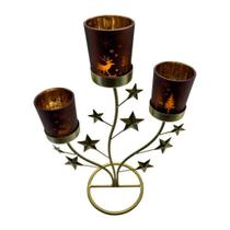 Candelabro Decorativo Natalino 33x22x12cm Candelabro Decorativo Natalino 33x22x12cm