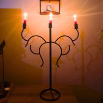 Candelabro Gótico 3 Velas Estilo Dark Luxo Decoração Atemporal Prosperidade Candelabro Gótico 3 Velas Estilo Dark Luxo Decoração Atemporal Prosperidade