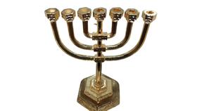 Candelabro Menorá Bronze Redondo
