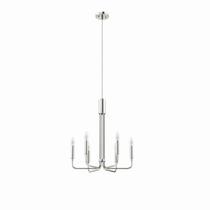 Candelabro Modway Rekindle 6 luzes polido em níquel marrom