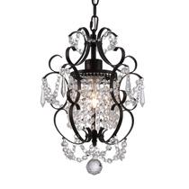 Candelabro riomasee Mini Antique Bronze Crystal 1 Light